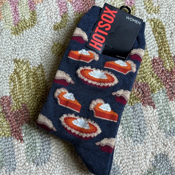 Hot Sox Women’s thanksgiving PIE socks size 9-11 NWT - Picture 1 of 9